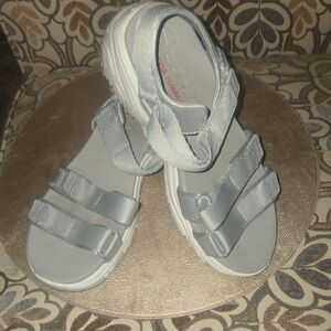 Skechers Kids Light Gray Sandals
